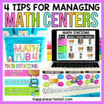Launching Guided Math Centers in 1st Grade - Happy Hearts in 1st