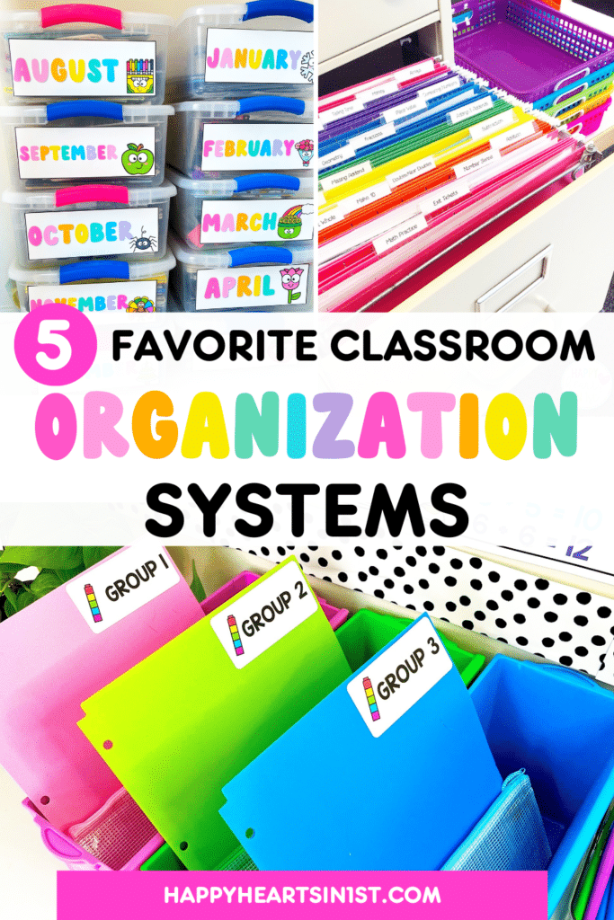 Classroom organization systems 1st grade teacher tips and classroom set up ideas for back to school 