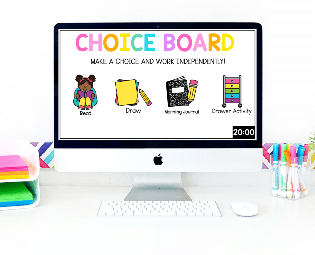 classroom-morning-routine-procedures-1st-grade-choice-board