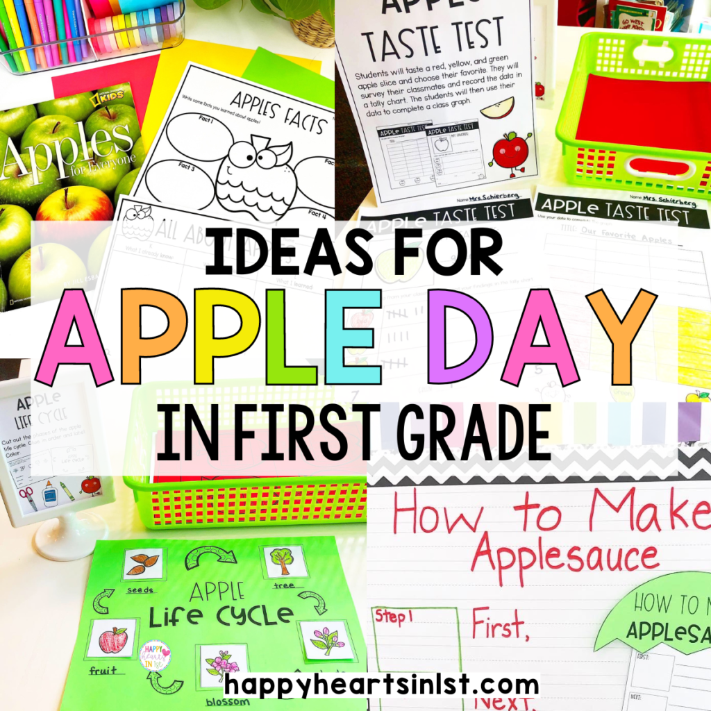 Apple Day Stations in First Grade - Happy Hearts in 1st