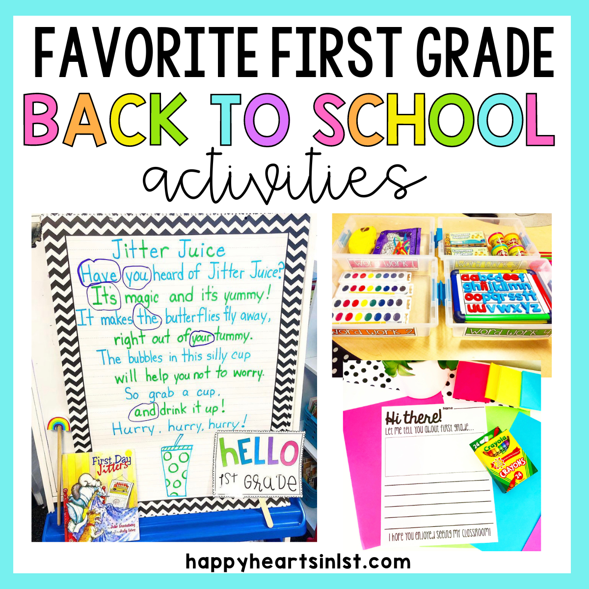 Favorite first grade back to school activities - 1st grade ideas for the first week of school