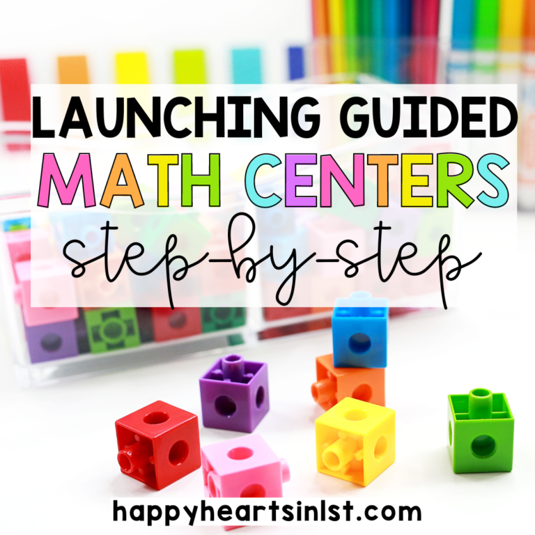 Launching Guided Math Centers in 1st Grade