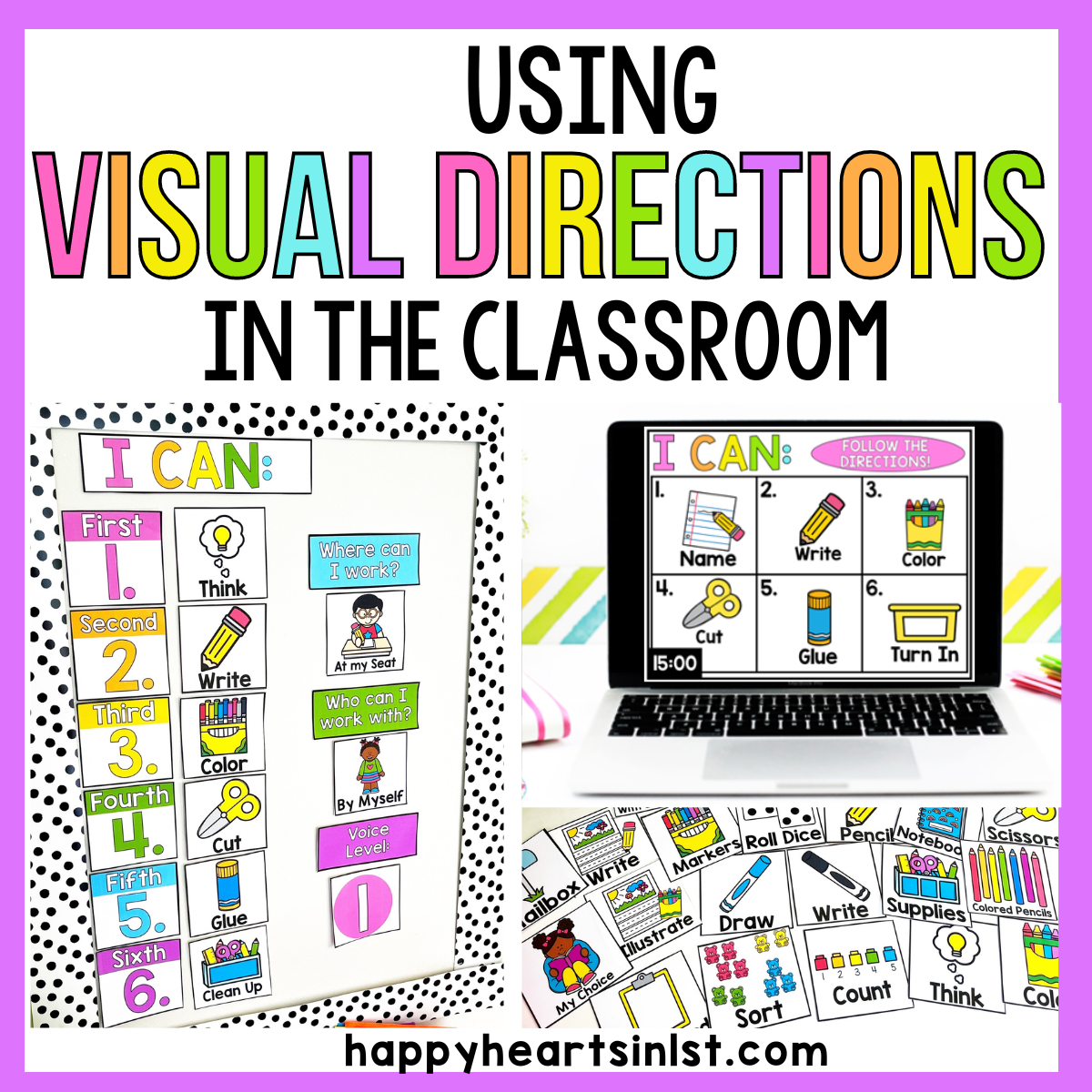 Using Visual Direction picture cards in the classroom