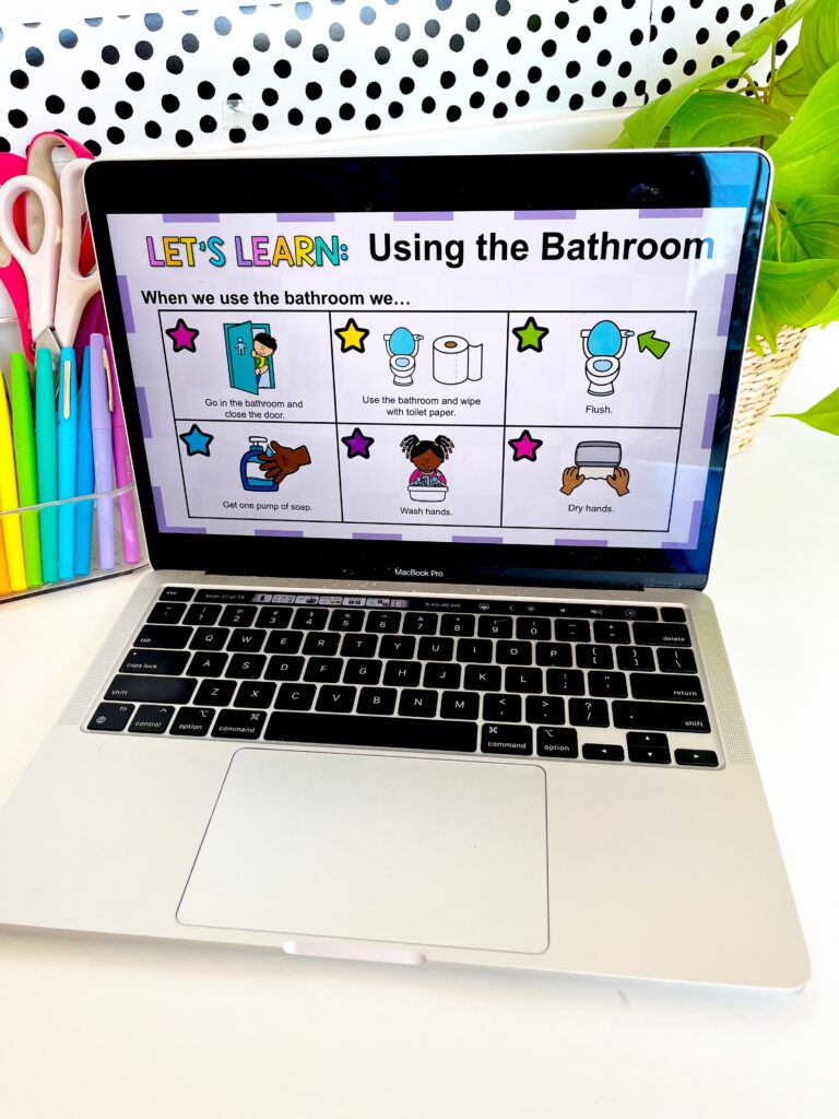 First grade classroom procedures slides for back to school routines