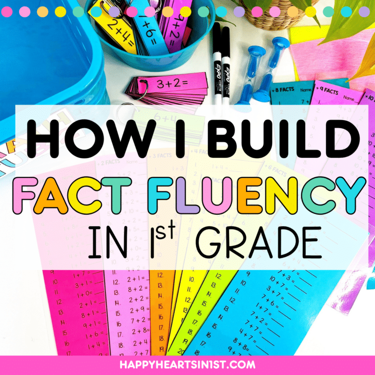 Teaching Addition Strategies in 1st grade is the first step towards developing addition fact fluency! Check out these ideas for teaching strategies for addition using an anchor chart and addition strategy posters. Read about how to teach math fact fluency and get ideas for making fact fluency math practice fun and engaging for students. Plus grab free fact fluency games and math centers to use in your elementary classroom! Perfect for 1st grade and second grade teachers!