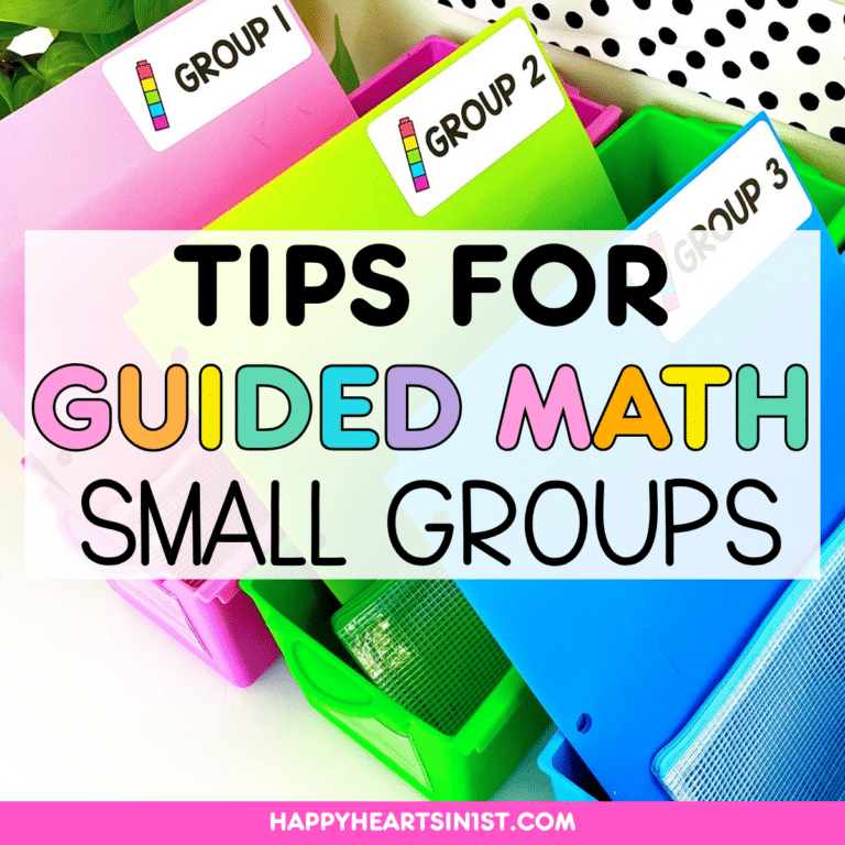 GUIDED Math Small Groups Tips and Ideas in first grade math workshop elementary math lessons