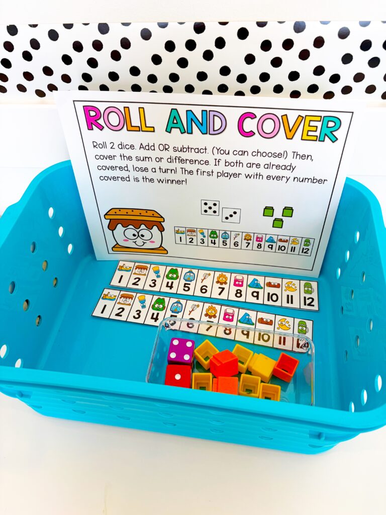 MATH CENTERS 1ST GRADE ACTIVITIES