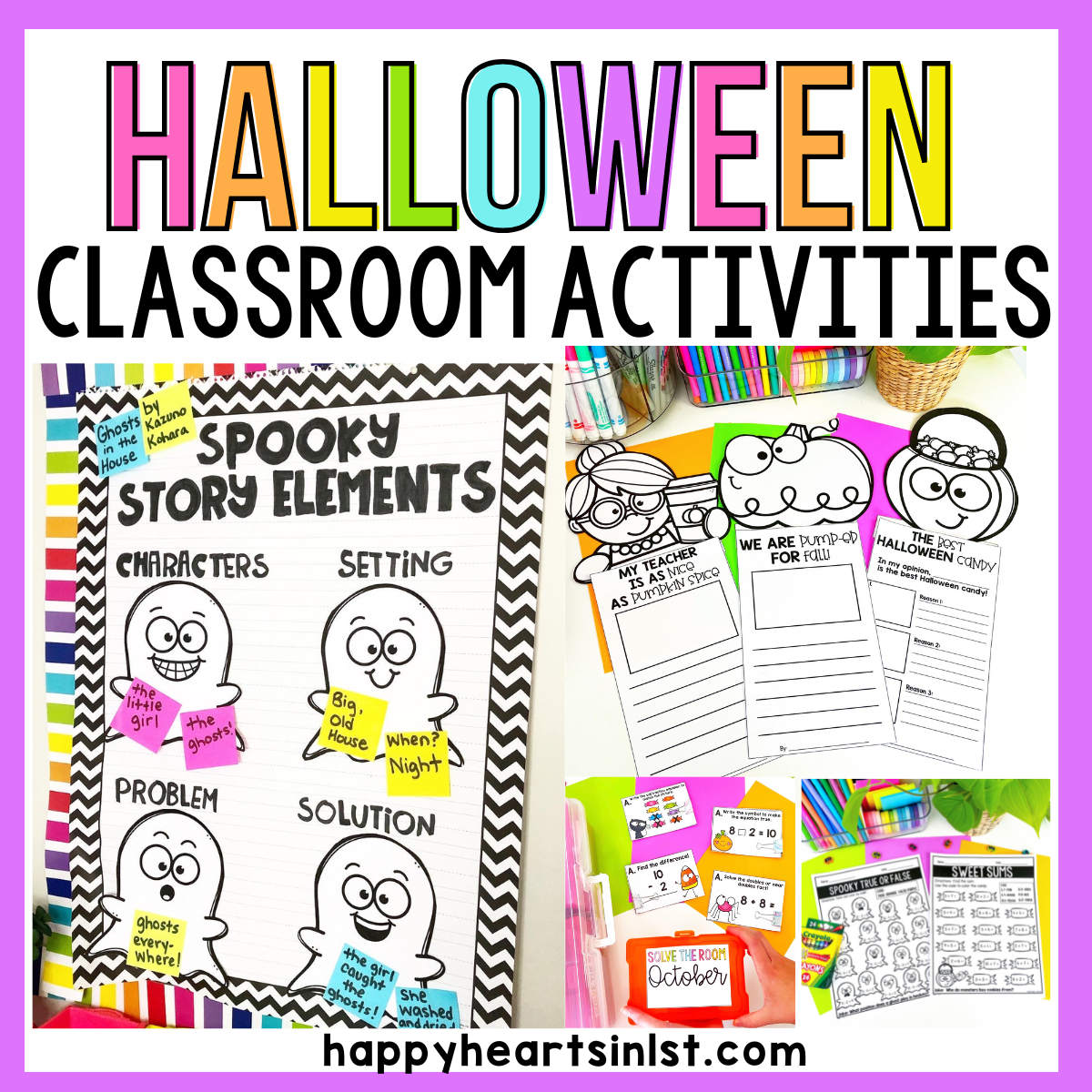 Halloween Classroom Activities in First Grade - Happy Hearts in 1st