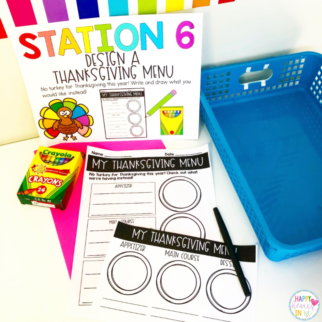 Turkey Day Stations Design a Thanksgiving Menu