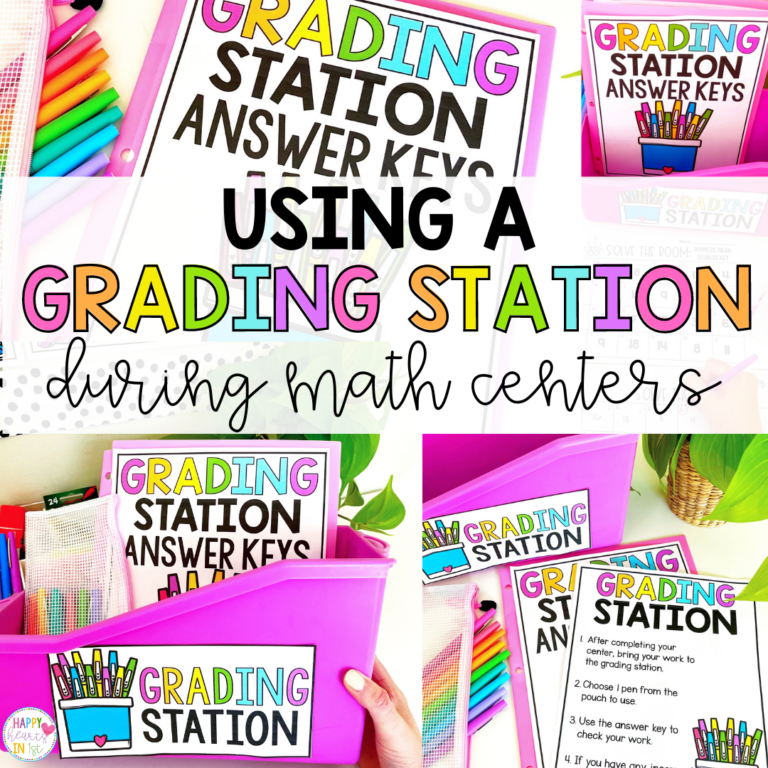 Using a Grading Station During Guided Math Centers