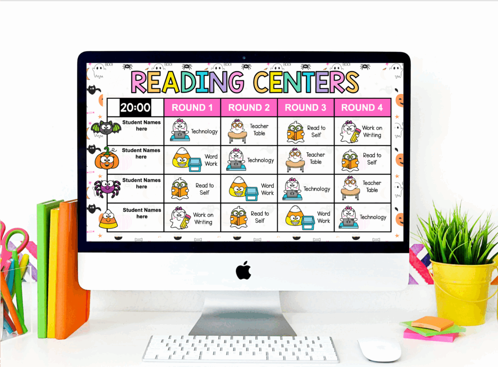 Halloween Daily Slides  Center slides 1st grade activities classroom October