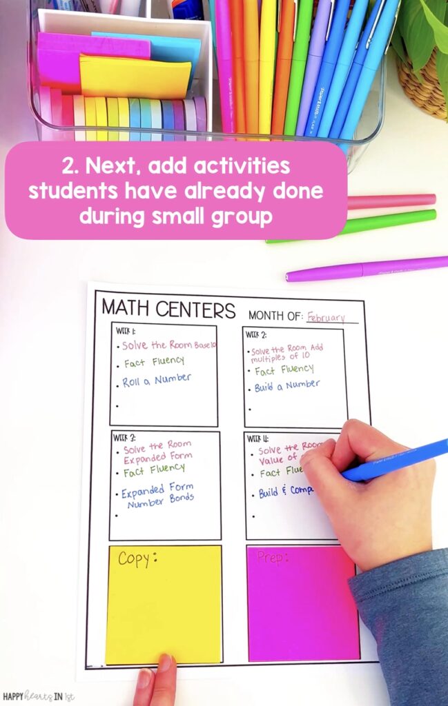 Math Centers First Grade Planning math centers free planning sheet