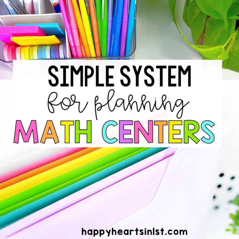 Organization Tips for Planning Math Centers