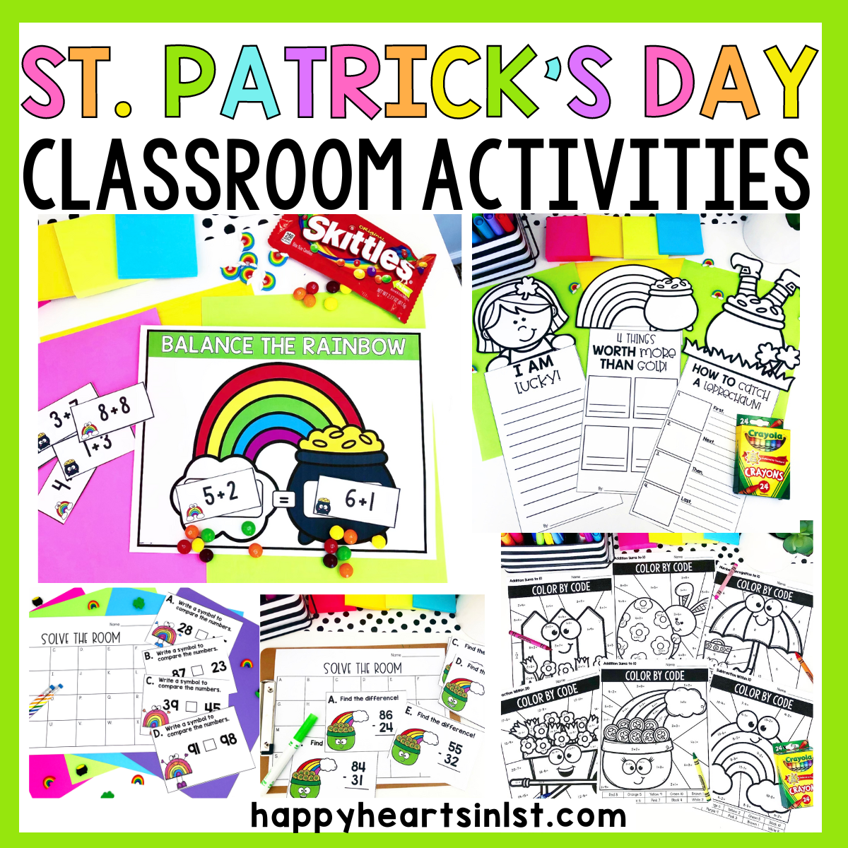 St. Patrick's Day activities first grade math