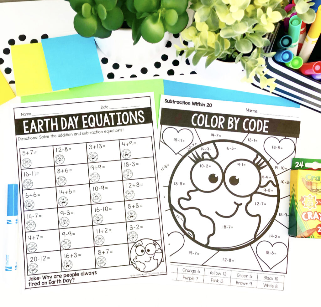 Spring Classroom Activities - Earth Day Freebies