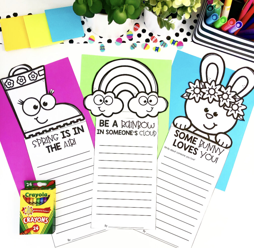 Spring Writing Crafts 1st grade free resource Spring Classroom Activities