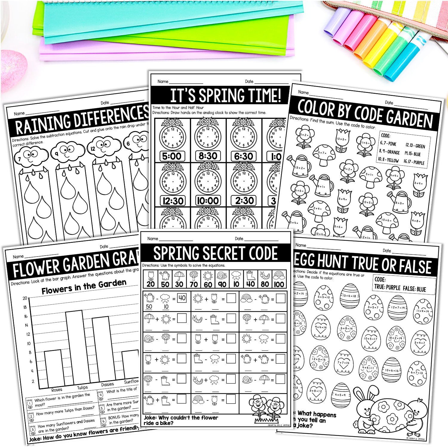 Spring Classroom Activities in 1st Grade - Happy Hearts in 1st