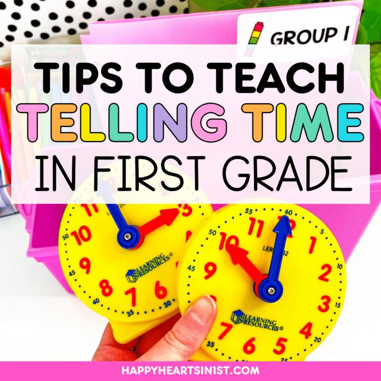 telling time 1st grade lessons activities and anchor charts for telling time to the hour and half hour