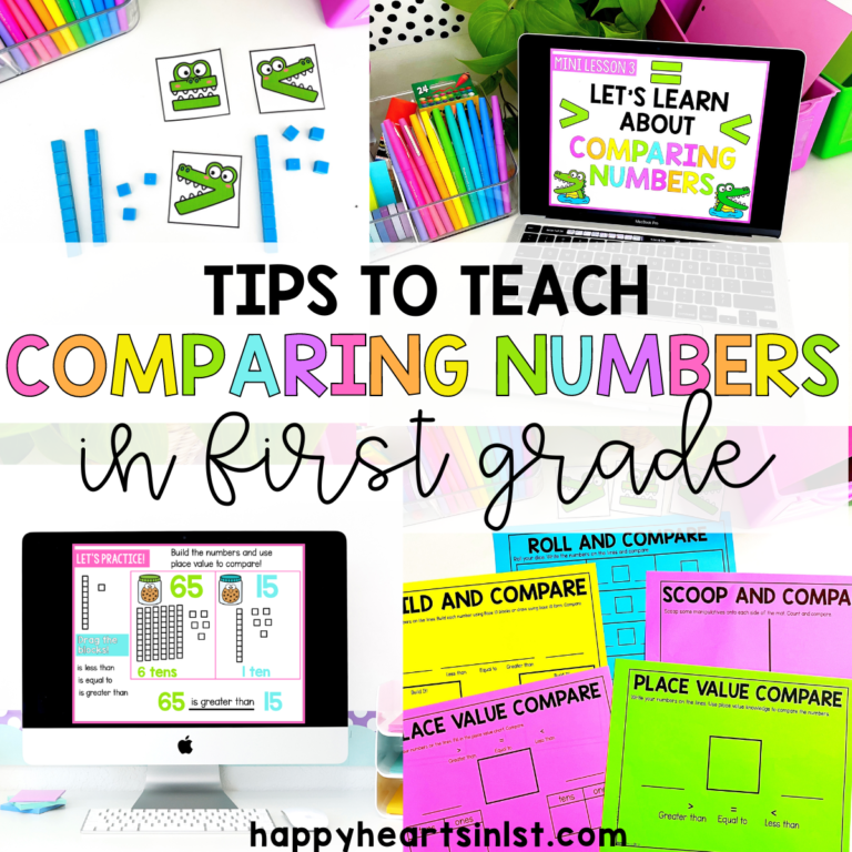 Tips to Teach Comparing Numbers in 1st Grade