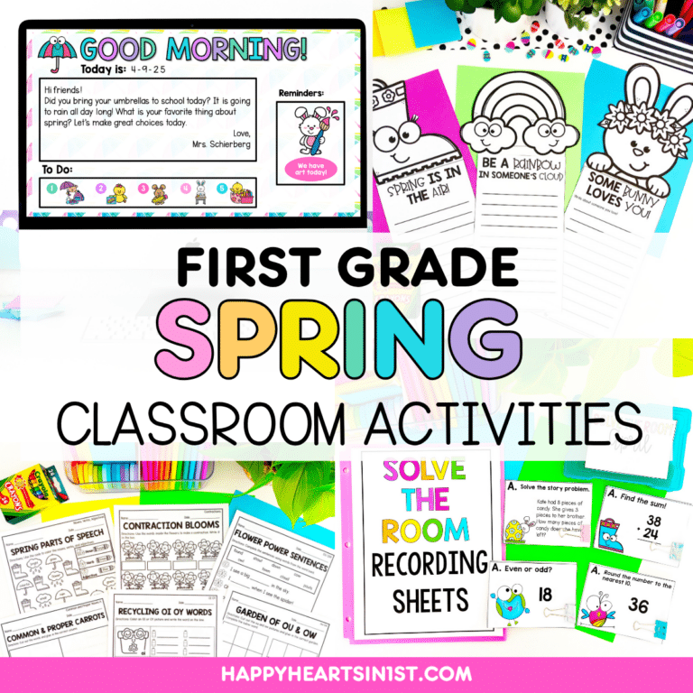 Spring Classroom Activities in 1st Grade