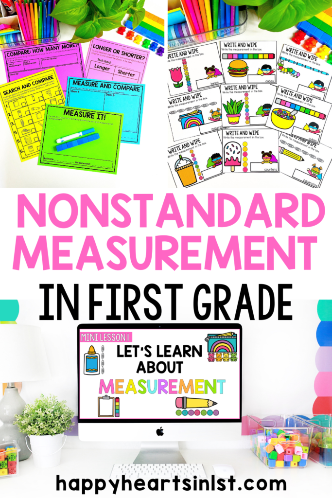 nonstandard measurement first grade activities lessons ideas for measuring with nonstandard units in 1st grade