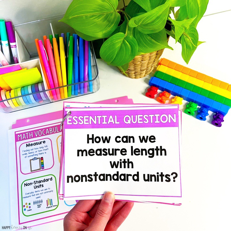 nonstandard measurement guided math small group instruction first grade measuring with nonstandard units