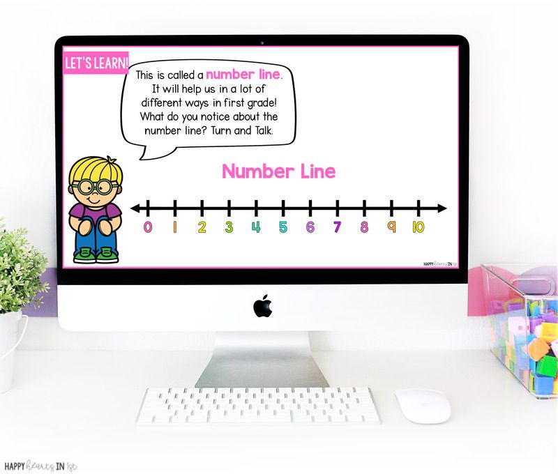 Number Sense Number Line Activities for First Grade