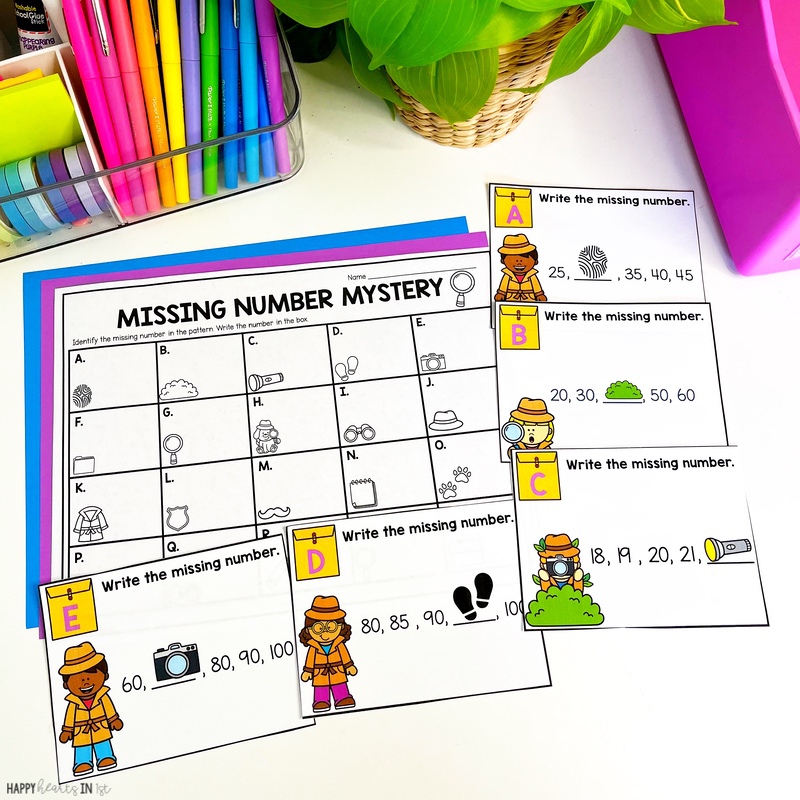 Number Pattern Detectives Number Sense Activity