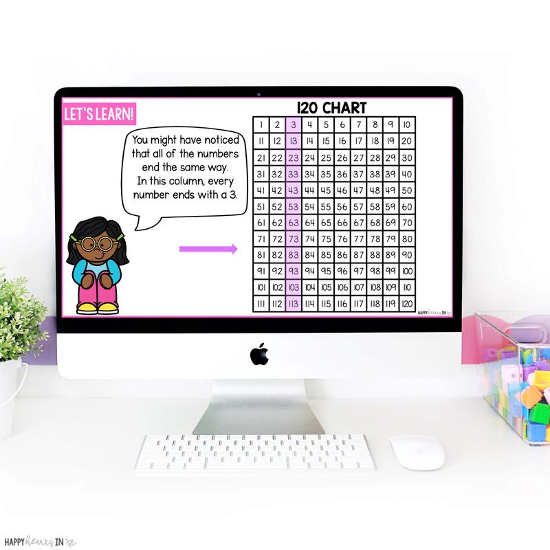 120 Chart Lesson First Grade Number Sense