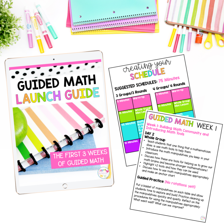 Launching Guided Math Centers in 1st Grade - Happy Hearts in 1st