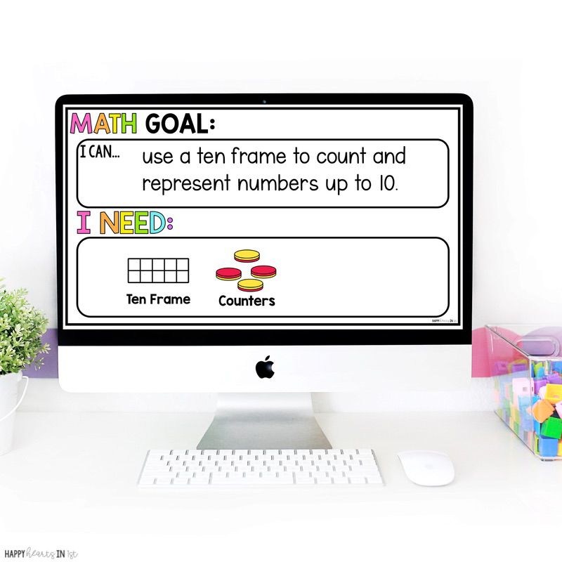 Number Sense Slides Mini Lesson First Grade guided math curriculum Happy Math