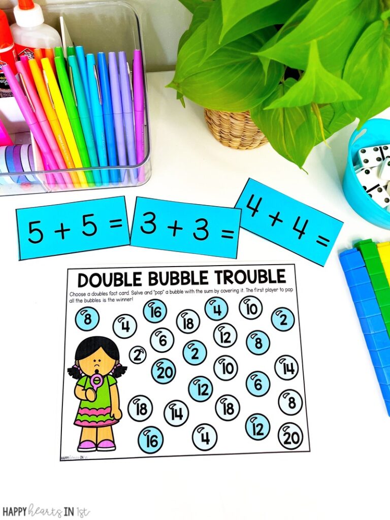 doubles facts addition strategies 1st grade