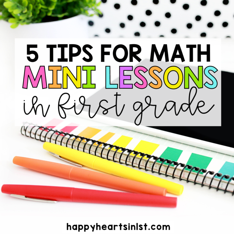 Math mini lesson ideas for guided math 1st grade whole group lesson