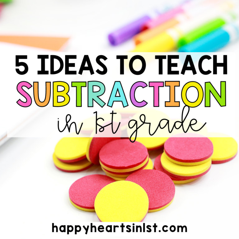 SUBTRACTION 1ST GRADE TEACHING IDEAS AND TIPS