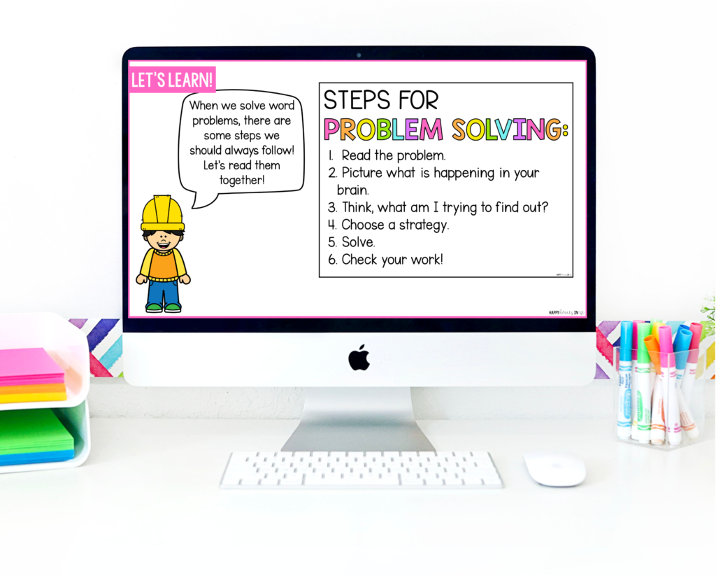 steps for solving word problems in 1st grade addition and subtraction word problems