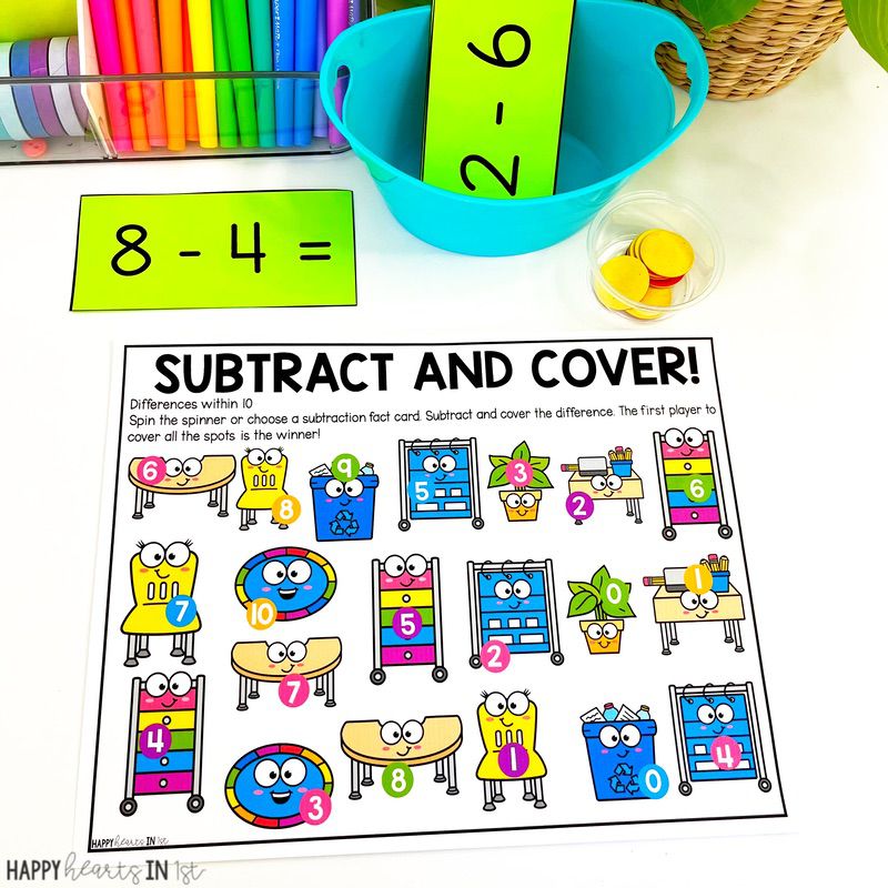 subtraction games 1st grade