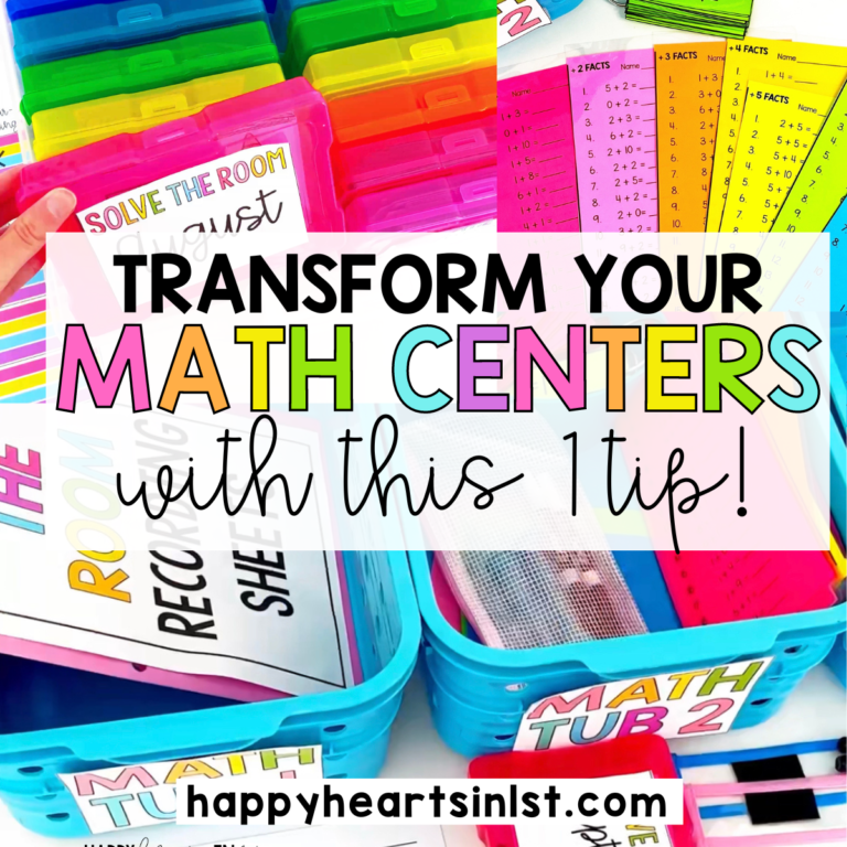 Streamline Your Math Centers with Routines in 1st Grade