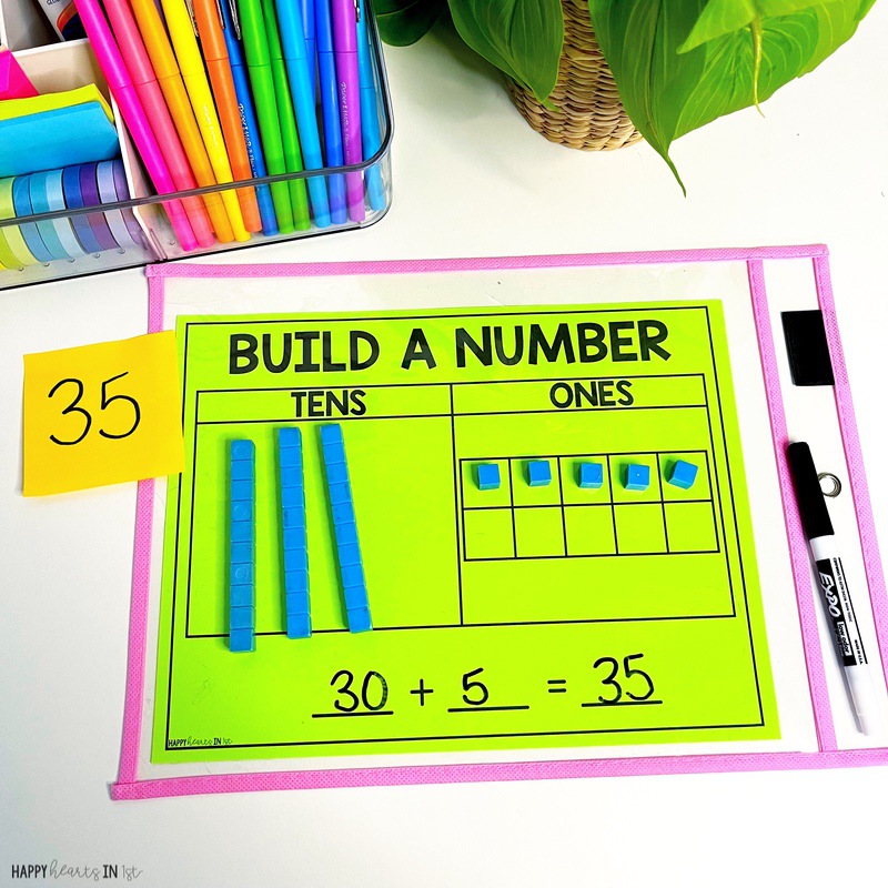 1st grade math centers math center activities place value math mat