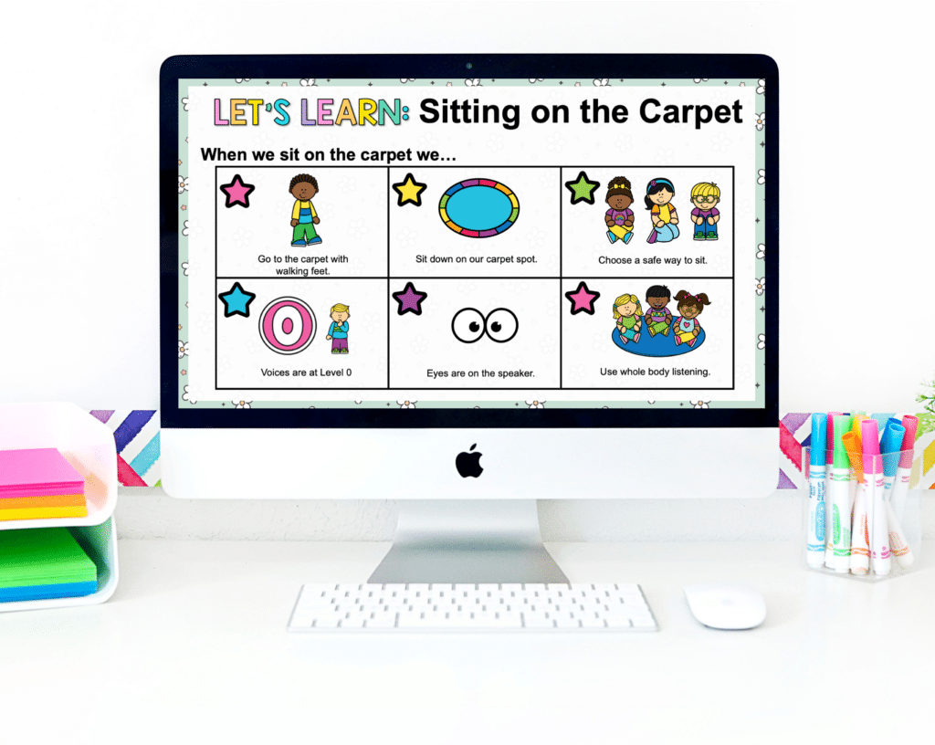 Classroom Procedures slides 1st grade