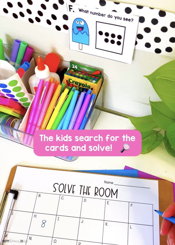 Solve the Room Math centers 1st grade math activities