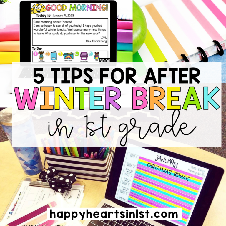 Headed back to the classroom after winter break? I've got you covered with tips and strategies for starting the new year on the right foot! I’m sharing strategies to refresh your classroom, ease back into routines with a soft start day, review classroom procedures, and engage your little learners with goal setting and sharing about their holiday adventures. I am also sharing a FREE no prep writing craft perfect for returning from winter break!