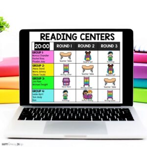 Digital Rotation Board Planning the Best Week Back after Winter Break in 1st Grade - Happy ...