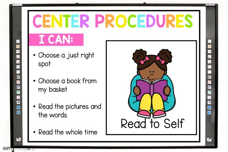 center procedures read to self center roation slides