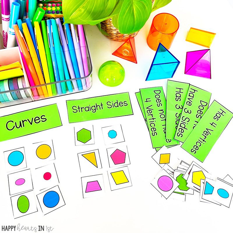 teaching 2d and 3d shapes in 1st grade activities