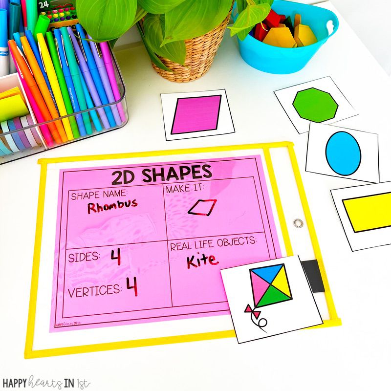 2d and 3d shapes hands on activities math small groups first grade