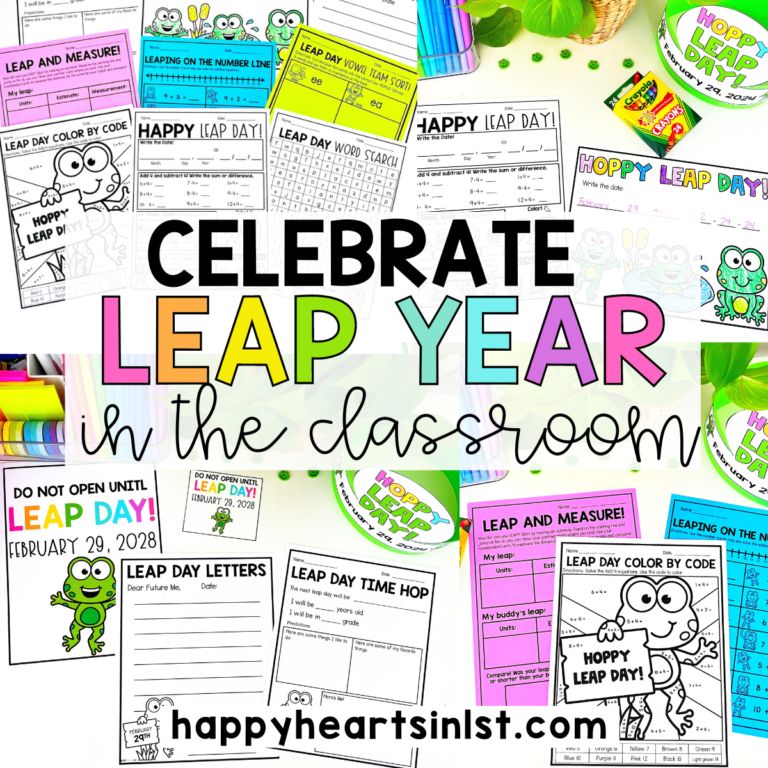 Leap Day 2024 activities for kids free Leap Year in the classroom ideas