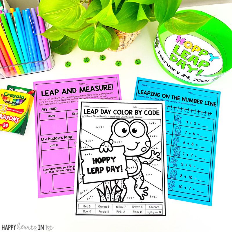 Leap Day 2024 activities for kids free Leap Year in the classroom ideas