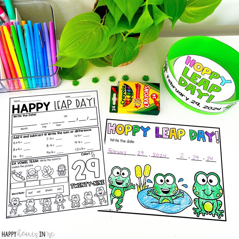 Leap Day Activities for the classroom k-2 free leap year activities