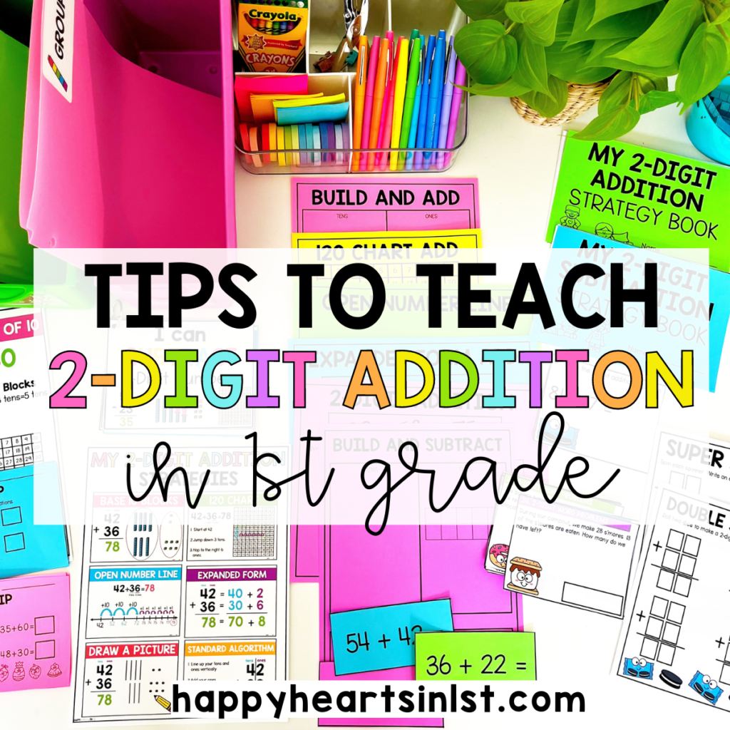 2 DIGIT ADDITION IN 1ST GRADE MATH UNIT LESSONS ACTIVITIES WORKSHEETS