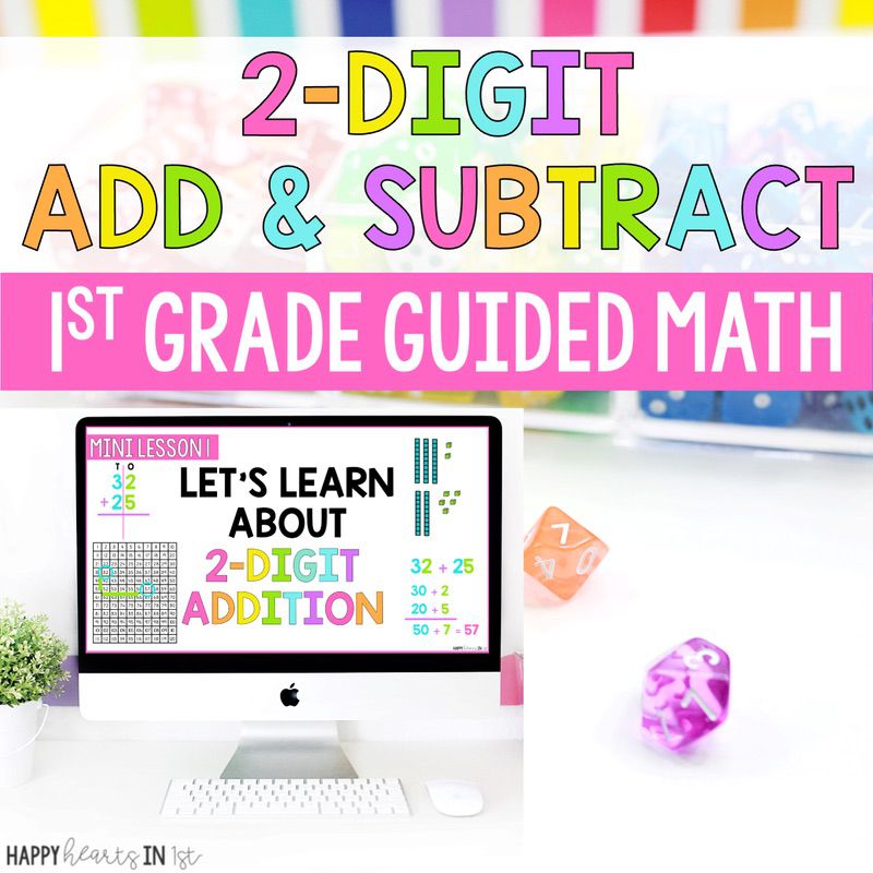 2-digit addition 1st grade lessons activities worksheets unit guided math